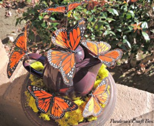 How to make a real butterfly terrarium in glass dome real butterfly, butterflies, glass dome, butterfly art, butterflies art, butterfly collection, butterfly gifts, acrylic tube, moss, moth crystals, tea pot, michaels butterfly