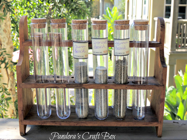 test tube, sand keepsakes, test tube holder, test tube rack